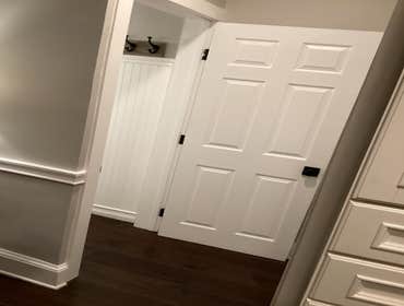 Downstairs decor and Adding Brand New door #7
