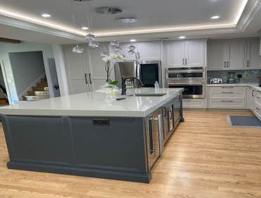 Complete beautiful kitchen remodel with custom cabinets
