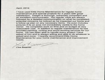 Letter of Recommendation