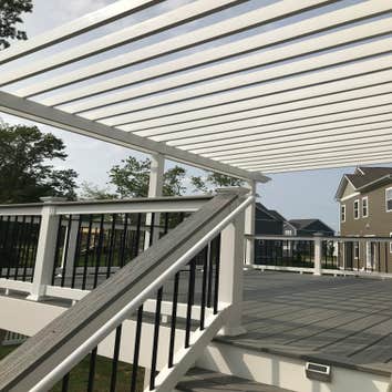 Photos by Capital Construction Solution, LLC #1 New Composite Deck with Stamped Concrete Patio