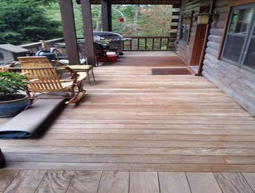 Decking/Logs/Fascia Refinishing & Patio Stone Leveling