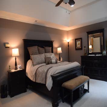 Red Bud Bath Remodel Red Bud’s project included two full bath remodels, one closet remodel, we removed textured ceilings, added recessed lighting and p