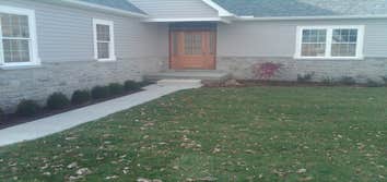Jones Home This newly build home was landscaped by Turner Landscaping this fall