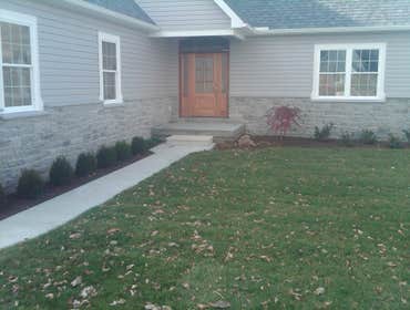 Jones Home This newly build home was landscaped by Turner Landscaping this fall