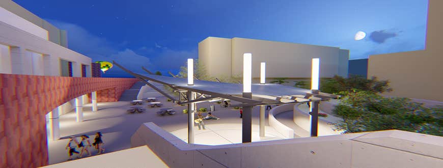 UNM Health Sciences Center - Stage Canopy