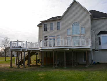 Deck construction Unique deck construction. One in a million. Steel frame construction, with IPA decking boards using screwless installation. Accomplis