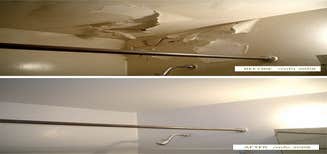 Water Damage repair This is a good example of how we can fix water damage