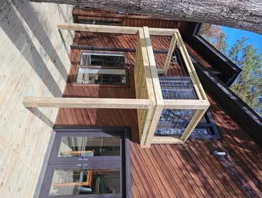 McCray Project Yellawood Deck 10ft x 19ft / 18ft x 34ft / 6ft x 10ft
Custom Treated Yellawood Deck
Full Stainless Steel Cable Railing
Large Custom Grow
