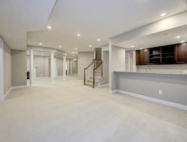 GULICK | CUSTOM Home in McLean The impressive stone and HardiePlank® elevation on our Winthrop really stood out on this corner lot of approximately one