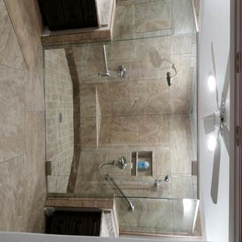 Custom Bathroom Jane's master bathroom.
