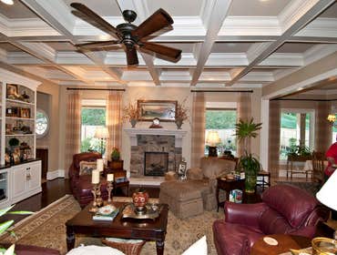 Stone Fireplace and Mantle