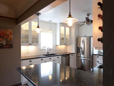 Photo(s) from New Creations Old tired kitchen was remodeled with this stunning result.