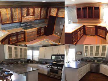 Kitchen Cabinets Repainting