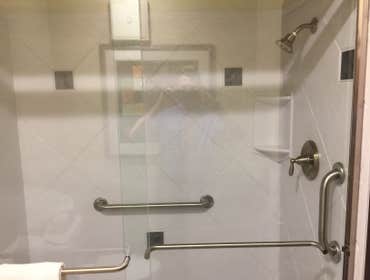 Brushed Nickel Clear Glass