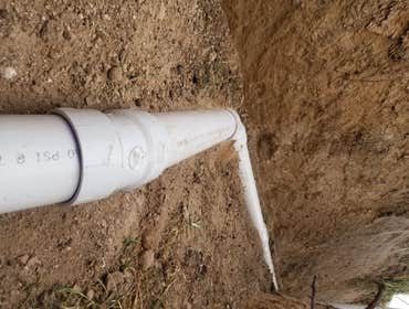 New Sewer Service Main