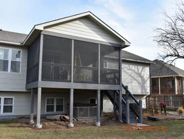 Preston Screened Composite Deck