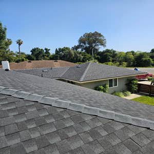 Photos by American Array Solar and Roofing #11 Another roof completed in Los Angeles, CA!
This home is now protected with GAF Stone Grey shingles,...