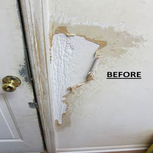 My Work: Before & After 1. Damaged Wall - Before
2.Damaged Wall - After. This job was completed the day after I arrived.
All of the taping and...
