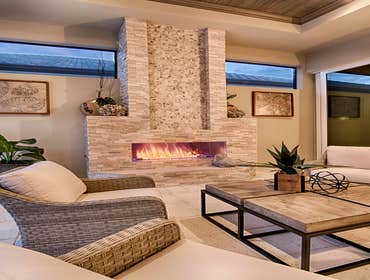 Outdoor Living with Fireplace
