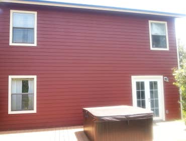 Jax Beach project Hardie lap siding(6" exposure) installation
R&R(rotten and replaced)T1-11 -24"!from the bottom old T1-11