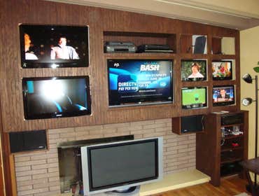 Custom TV center over F.Place