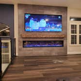 Fireplace wall
