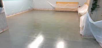 Stained and sealed floor