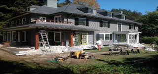 Kitchen Addition and Asian Inspired Craftsmen Mahogany Porch