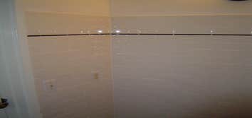 Bathroom wall tile Tile the walls up 5 feet