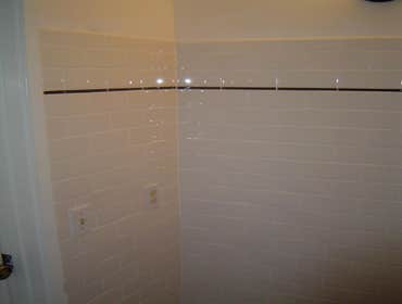 Bathroom wall tile Tile the walls up 5 feet