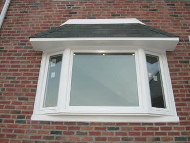 Bay windows with a roof