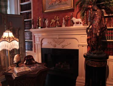 Victorian parlor library