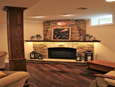 Basement Bar by Mione Family Remodeling