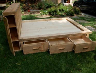 Custom Bed reclaimed wood