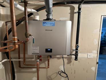 Rinnai Tankless Install by All Star Plumbing, Heating and Air Conditioning
