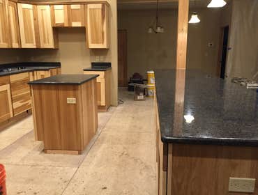 Kitchen remodel Full kitchen remodel:
LVP floor installation
Cabinet/ Countertop install
Vertical tile backsplash install
If you looking for best c