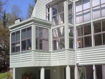 Exterior Painting House has cedar siding, made repairs where needed and caulked entire exterior. Painted exterior to customer color specs.