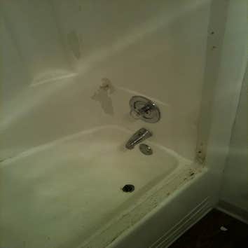 Tub and Shower Enclosure Reglaze Before and Afters This owner thought this tub was going to need replaced and was worried because they were on a budget