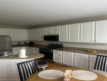 Photos by McEvoy Painting #1 Repaired damaged walls and trim after a move in. Repaint ceilings walls and woodwork