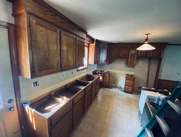 Before Cabinet Painting!!!