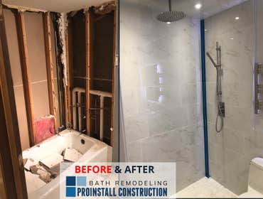 Photos by Proinstall Construction #1 Proinstall Construction located in Chicago, Elmhurst and Glen Ellyn, Illinois is full bathroom and kitchen renovat