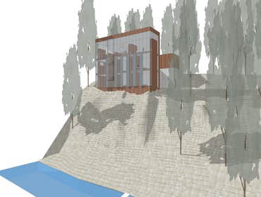 The River House House designed for a couple who have a large family and love to entertain. Clear views across the Willamette to the golf course were de