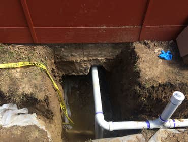 Residential sewer line