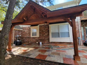 Photos by USA Choice Remodeling And Outdoor Living #4 patio cover stamp concrete