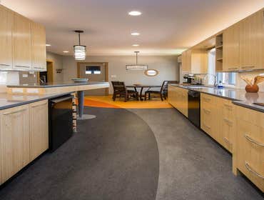 "The Curve" Midcentury Kitchen Remodel