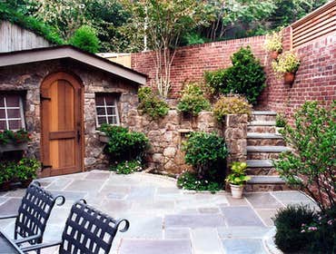 Stone Grotto and Shed