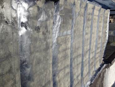 Our work Pictures of smooth and granulated rubber roof