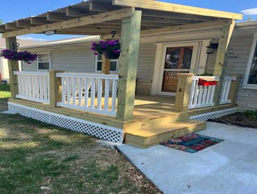 Photos by Grace Remodels & Construction #7 Fun deck build