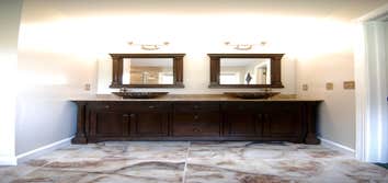 Custom Marble Shower & Glass