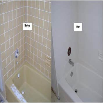 Bathroom Refinishing Our high tech performance bathtub refinishing coatings can repair almost any porcelain, fiberglass, ceramic, or acrylic bath tub. 